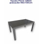 TAVOLO FLORA RATTAN ANTRACITE 90X150
