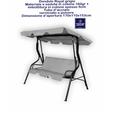 DONDOLO ROYAL 3 POSTI GRIGIO NG