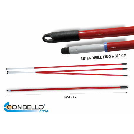 BASTONE TELESCOPICO 3MT