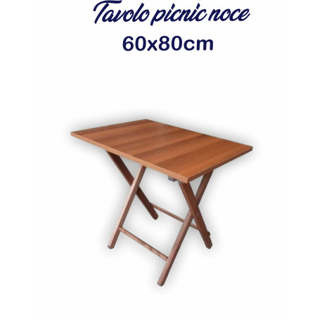 TAVOLO PIEGHEVOLE PIC-NIC 60X80 NOCE