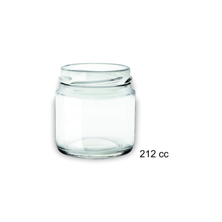 BARATTOLO VETRO CONSERVE 212CC C/TAPPO