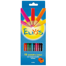 GIOTTO COLORI ELIOS 12PZ+TEMPERAM.