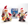 BABBO NATALE CON CHITARRA+BELL H.17CM