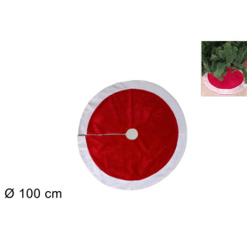 TAPPETO ALBERO 100 CM PELLICCIA ROSSO BO