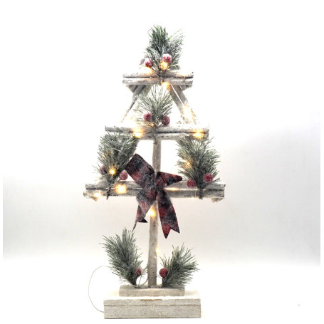 ALBERO RAMI BIANCO PIATTO SU BASE C/VISC