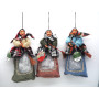 BEFANA H.30CM C/CERNIERA E SCOPA DA APP.