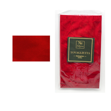 TOVAGLIETTA VELLUTO 45X35 ROSSO