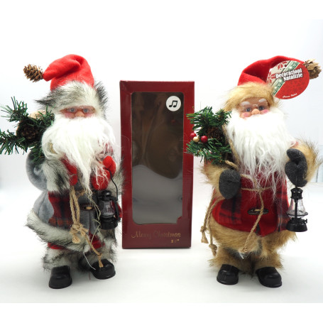 BABBO NATALE C/MUSICA-MOVIM.H.30CM