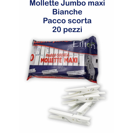 MOLLETTE BUCATO JUMBO BIANCHE 20PZ