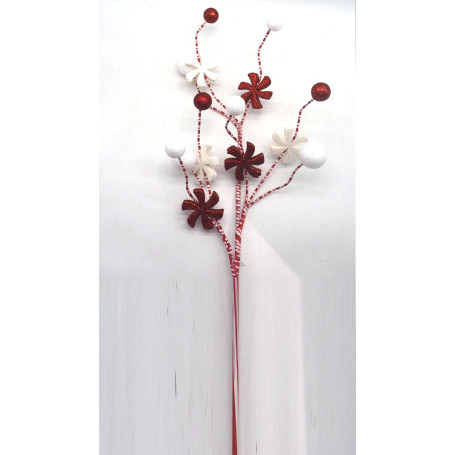 RAMO NATALIZIO H71 BIANCO/ROSSO