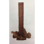 BASE LEGNO ALBERO H.60X25X25CM D.12CM