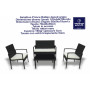 SALOTTINO PRINCE RATTAN 4 POSTI GRIGIO
