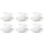 TAZZINA CAFFE' C/PIATT.6PZ ZEN BIANCO