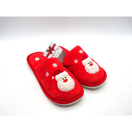 CIABATTE COLORATE CON DIS.BABBO NATALE