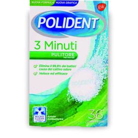 POLIDENT COMPRESSE DENTIERE 36 3MIN