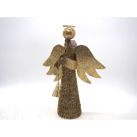 PUNTALE ANGELO ORO H.30CM C/TROMBA