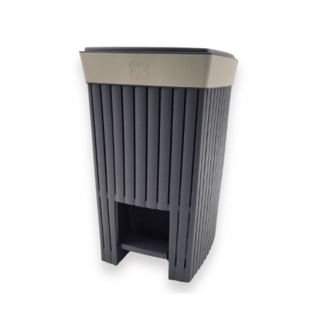 PATTUMIERA DOGA 20LT C/PED.GRIGIO