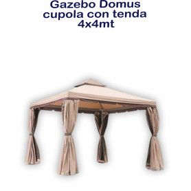 GAZEBO DOMUS CUPOLA C/TENDA 4X4MT