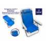 SPIAGGINA CONFORT 5POS ALU/OXF BLUE
