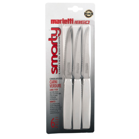 PS SMARTY 6PZ COLTELLO  BISTECCA BIANCO