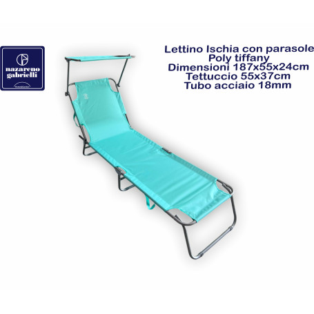 LETTINO ISCHIA C/PARASOLE OXF/ACC.TIFFAN