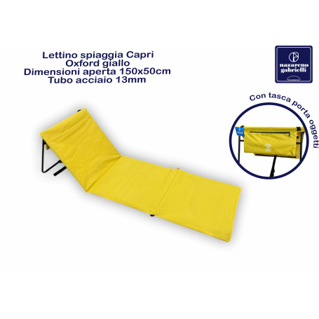 LETTINO SPIAGGIA CAPRI OXF/ACC.GIALLO