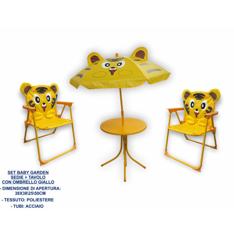 SET BABY FANTASY TAV.C/OMBR.+S.GIALLO