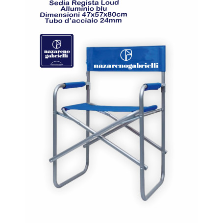 SEDIA REGISTA LOUD ALU/OXF BLUE