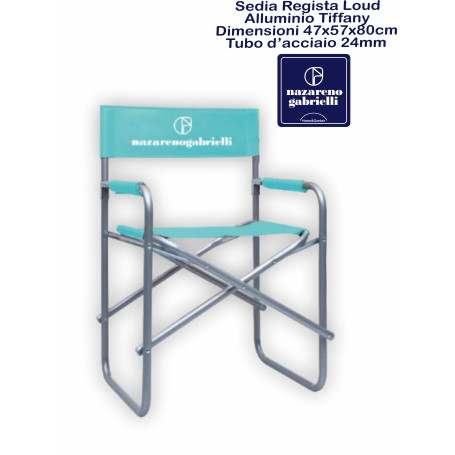SEDIA REGISTA LOUD ALU/OXF TIFFANY