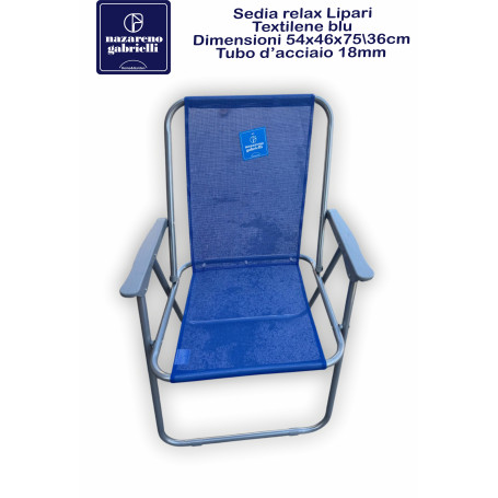 SEDIA RELAX LIPARI ACC/TXT BLUE