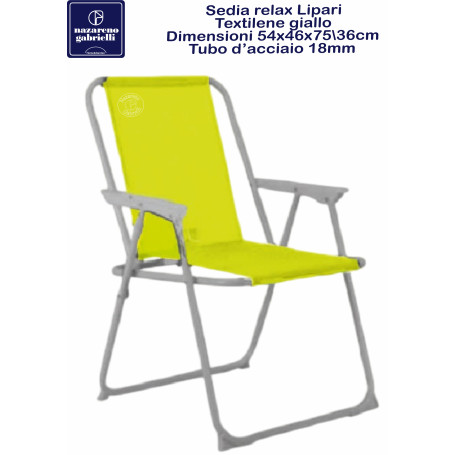 SEDIA RELAX LIPARI ACC/TXT YELLOW