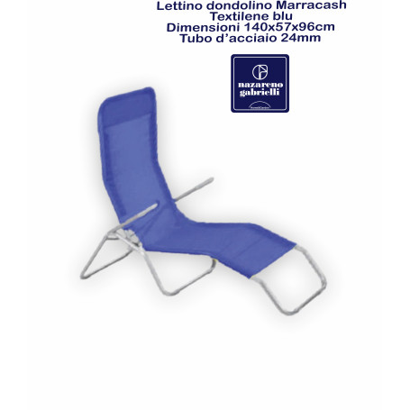 LETTINO DONDOLINO MARRACASH TXT BLUE