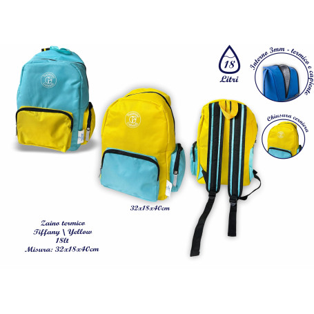 ZAINO FRIGO EASY 18LT YELLOW/TIFFANY