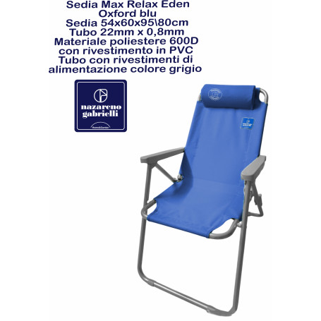 SEDIA MAX RELAX EDEN OXF/ACC.3POS BLUE