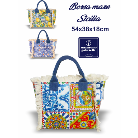 BORSA MARE COTONE SICILIA