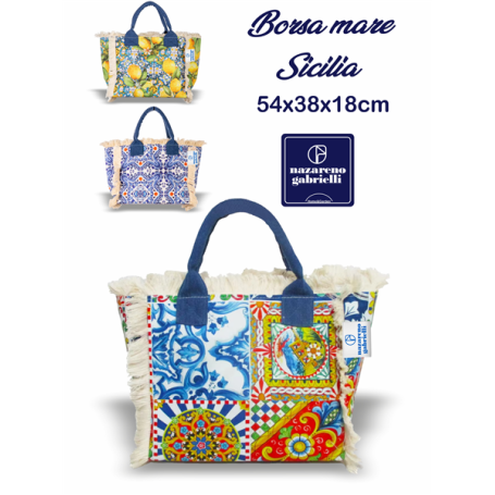 BORSA MARE COTONE SICILIA