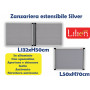 ZANZARIERA ESTENSIBILE 50X70 SILVER