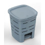 PATTUMIERA C/PED.SIGNATURE 16LT GRIGIA