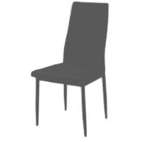 SEDIA PVC "STYLE" 40,5X46X98 ANTRACITE