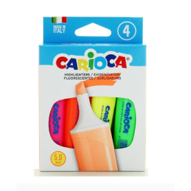CARIOCA EVIDENZIATORI 4PZ FLUO