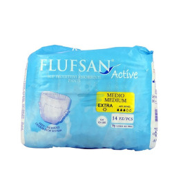 FLUFSAN SLIP INCONT.ACTIVE X14 MEDIUM