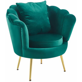 POLTRONA CONCHIGLIA C/CUSCINO VERDE