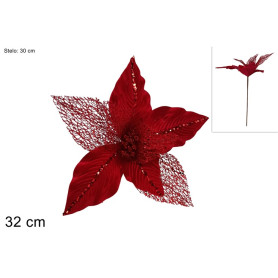 STELO FIORE VELLUTO RETINATO 32CM