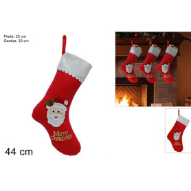 CALZA FELTRO C/VISO BABBO NATALE