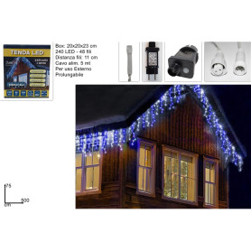 TENDA 240 LED CON GIOCO FLASH 5MT