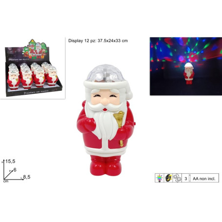 PROIETTORE BABBO NATALE CON MUSICA