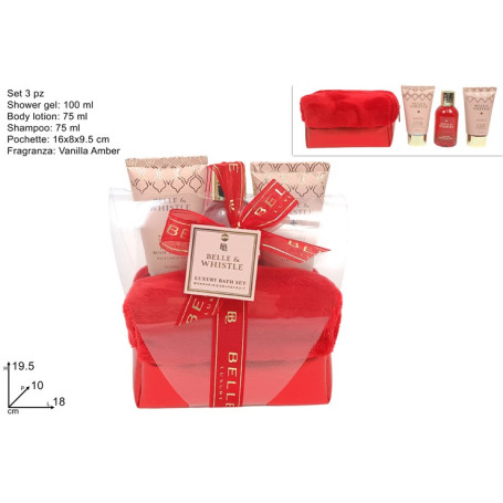 CONFEZIONE REGALO BEAUTY CON SET 3 PZ