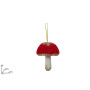 APPENDINO FUNGO 8CM ROSSO VELLUTO