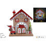 CASETTA LEGNO CALENDARIO CON LUCE