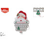 VISO BABBO NATALE IN LEGNO CALENDARIO AV